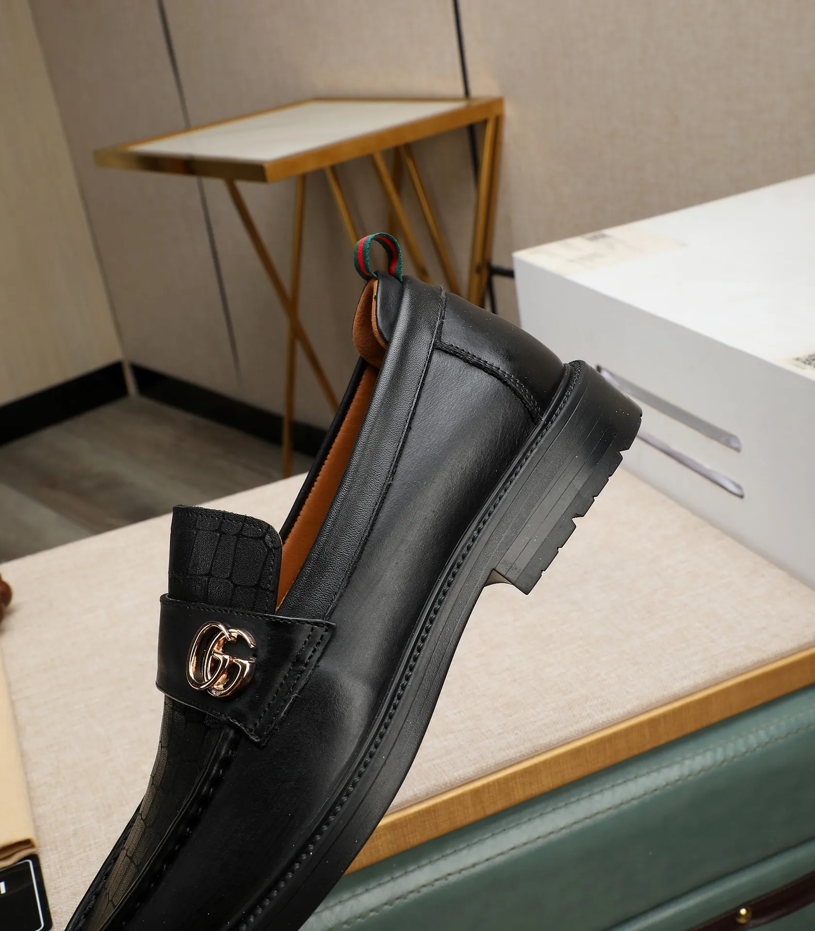 Men's men's shoes💰500📛📛Original (water-dyed cow lining) Gucci GUCCI official website formal shoes🌀 Italian🇮🇹imported cowhide➕top imported water-dyed cowhide lining💋Finely handmade original bottom, the real thing looks better when photographed in person Standard size 38-44